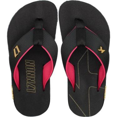 Imagem de Sandália de Dedo Kenner Kivah L7 Clássico Masculina, Preto, Rosa, 39