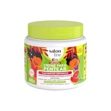 Imagem de Salon Line, Creme para Pentear, Kids, Melancia, Cachinhos Definidos, Vegano - Para Cabelos Ondulados, Cacheados e Crespos, 500g