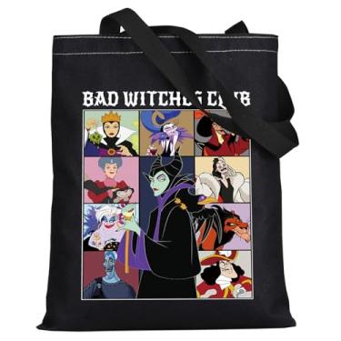 Imagem de WZMPA Bolsa de ombro vilões Yzma&Evil Queen & Jafar presente Bad Witches Club Ursula Bolsa de Ombro Vilões Filme Merch, Camiseta Bad Witches Club, Large