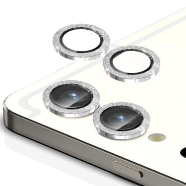 Imagem de Zeking (Conjunto de 2 protetores de lente para câmera Samsung Galaxy Tab S9 Ultra/Tab S9 Plus/S9 FE Plus, claridade HD, vidro temperado 9H com borda de alumínio, capa de lente de metal individual