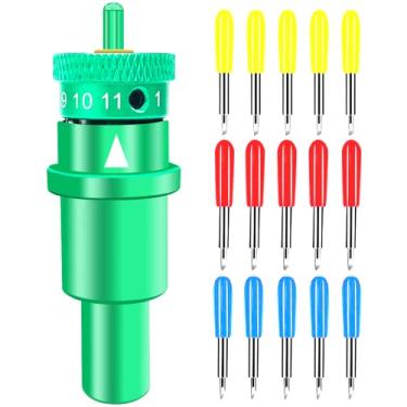 Imagem de Cortador de vinil para Graphtec Silhouette Cameo 4 Plus Pro Portrait 3 e 1 peça de suporte de lâmina liso 30 45 60 graus