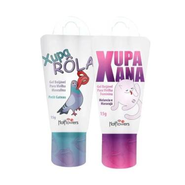 Imagem de Kit 2 Unidades Gel Beijável Saborizados Estímulo para Ele e Ela - Hotf