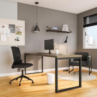 Imagem de Mesa de Escritório Carlow Carvalho 190 cm - Mobly