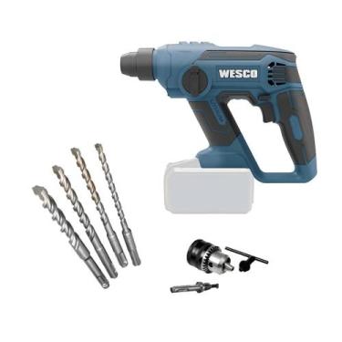 Imagem de Martelete Rotativo Wesco 18V Ws2990.9 Sem Bateria + Brocas