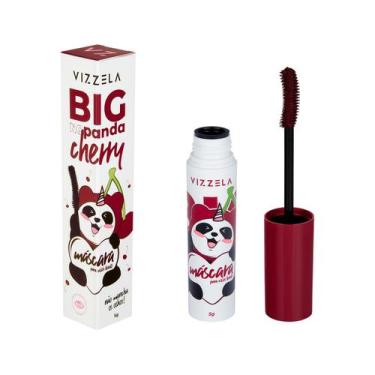 Imagem de Máscara Para Cílios Vizzela Big No Panda Cherry, Bordô