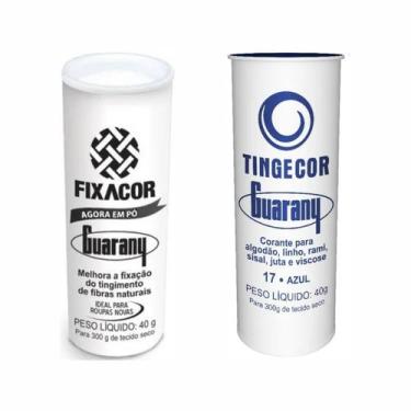 Imagem de Kit FixaCor + Corante de Roupas Azul Guarany