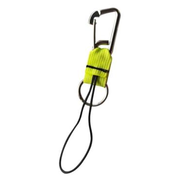 Imagem de simhoa Cordão de mergulho com fivela de liberação rápida, alça de nylon portátil e versátil para lanternas esportivas subaquáticas BCD, Amarelo