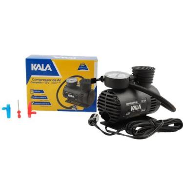Imagem de Compressor 12V para Ligar no Carro e Encher Pneu, Bola, Balão Kala