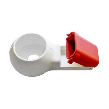 Imagem de Xgdsnly Caixa Coletora de Pó de Perfuração, Acessório Coletor de Pó de Perfuração para Drywall, Placas de Teto, Tigela Versátil para Entusiastas Do Faça Você, Branco Vermelho, Tamanho real