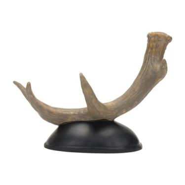 Imagem de Fxzqgnh Suporte para Vinho com Chifres, Escultura Animal, Ornamento Prático para Mesa, Colecionável, Suporte para Garrafa de Vinho para Estante,