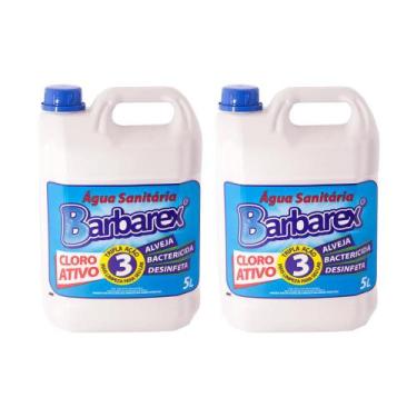 Imagem de Kit Água Sanitária 5 Litros 2 Unidades Barbarex