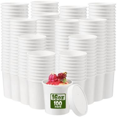 Imagem de Recipientes de sopa de papel descartáveis Fulmoon 100, pacote de 480 m