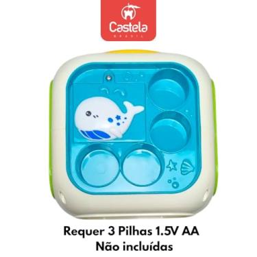 Imagem de Cubo Musical de Atividades Infantil 6 em 1 C/Som e Luz CBS0825 - Castela