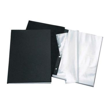 Imagem de Pasta catálogo s.visor 1028SV Preto 10 env plást Dac