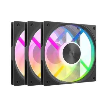 Imagem de Ventiladores De Resfriamento De Chassi Finos De 12CM 15MM 12V 4PIN PWM