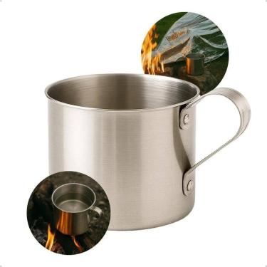 Imagem de 2X Caneca Em Alumínio 700Ml Camping Legendários