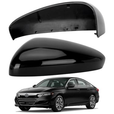 Imagem de LOIYLLEN Substituição da capa do espelho do lado do motorista para Honda Accord 2018 2019 2020 2021 2022 - Capas de espelho do lado esquerdo, acessórios da tampa do espelho retrovisor sem lâmpada