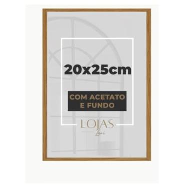 Imagem de Kit 6 Molduras Quadro 20x25 Com Acetato Foto Poster Retrato (Marrom)