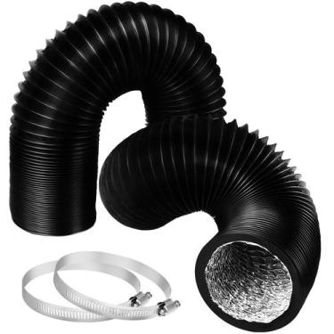 Imagem de Mangueira de ventilação do secador, duto de ar, alumínio, PVC de 8 pol