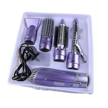 Imagem de Secadores de cabelo 4 em 1 secador de cabelo multifunções curling alis