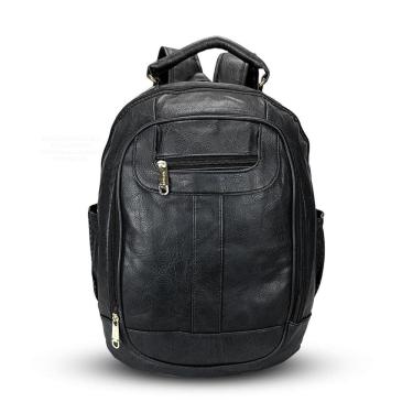 Imagem de Mochila Feminina Bolsa Faculdade Notebook Divisória Couro Pu