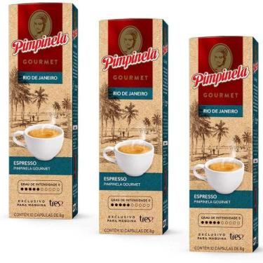 Imagem de 30 Cápsulas Café Gourmet Pimpinela Rio De Janeiro 3 Corações - 3 Corac