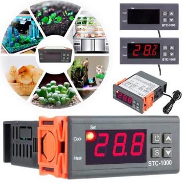 Imagem de Controlador Digital Temperatur Aquário Estufa Bivolt STC1000 - BBACOME