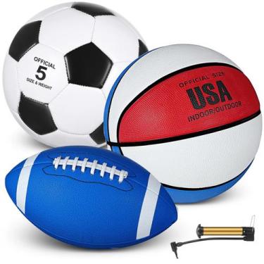 Imagem de Conjunto de bolas esportivas Sratte Sratte Sratte Basketball Football 