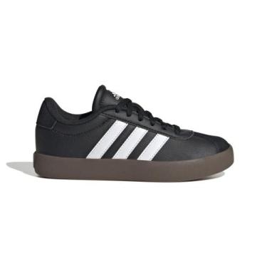 Imagem de Tênis Adidas VL Court 3.0 Infantil, 28, Preto, Branco