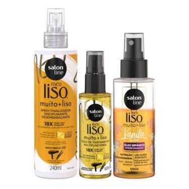 Imagem de Proteção Total: Spray Defrizante 240ml, Óleo Trat. 60ml e Sérum Selage