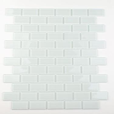 Imagem de Pastilha de Vidro Cristal de 29cm X 29cm Rende Glass Mosaic