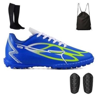 Imagem de Kit Chuteira Masculina Society + Mochila + Meião + Caneleira - Light, 