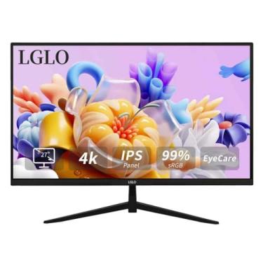 Imagem de LGLO Monitor 4K Uhd De 27 Polegadas (3840X2160), Modo Duplo 4K A 60 Hz/2K A 144 Hz, Painel Ips, Design Sem Bordas, Hdr400, 99% Srgb, Monitor De Trabalho E Jogos Para Designers, Escritórios E Jogos