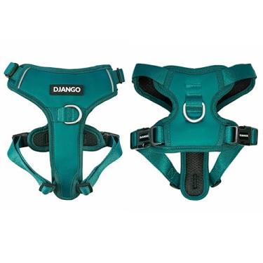 Imagem de DJANGO Peitoral para cães Tahoe sem puxões – Peitoral de neoprene durável e confortável para cães – Peitoral acolchoado para uso diário – Peitoral ajustável para cães grandes – Arreio para cães
