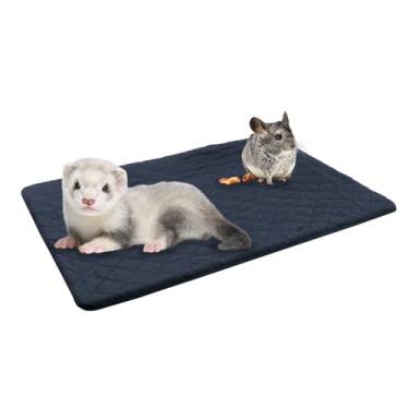 Imagem de C-LIGHT Forro de lã impermeável para gaiola Ferret Nation & Critter Nation, almofada absorvente de 4 camadas com soldagem ultrassônica, kit de acessórios de gaiola de chinchila, antivazamento