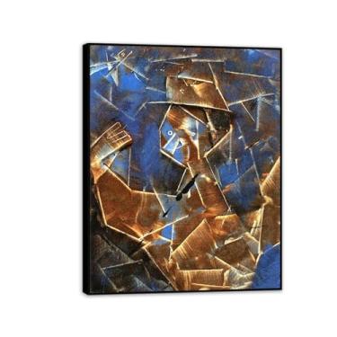 Imagem de Pôster Max Ernst The Autumn Factor Reproduções de Pinturas Famosas Surrealismo Arte de Parede Tela Max Ernst Decoração de Parede para Presentes de Sala de Estar 80 x 60 cm (32 x 24 polegadas) Moldura