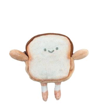 Imagem de Chaveiro de pelúcia, desenho animado, pão torrado, design de 10 cm