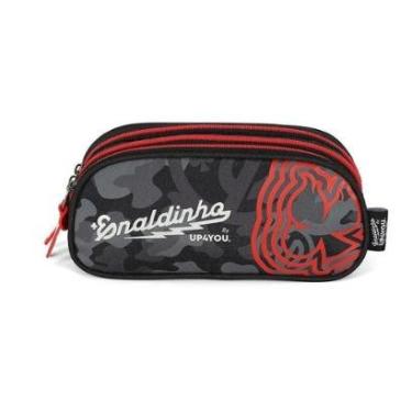 Imagem de Estojo Escolar Triplo Luxcel Up4You By Enaldinho Preto-Masculino