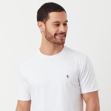 Imagem de Original Penguin Camiseta Interloque Patch Branca Original Penguin-Masculino
