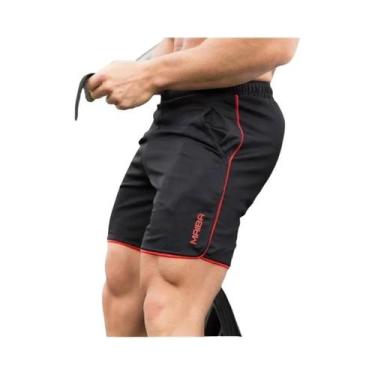 Imagem de Calções de Corrida Masculinos - Malha de Secagem Rápida para Verão, Fi