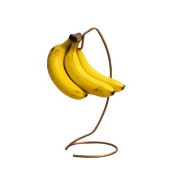 Imagem de Expositor Suporte de Mesa para Bananas – Fruteira com Gancho em Aço para Cacho de Bananas(Rose - 1 Gancho)