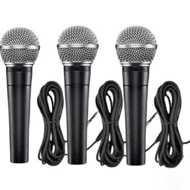 Imagem de Microfone profissional KIT4 SM58 com cabo de 5 m, interruptor liga/desliga, alta sensibilidade (3)