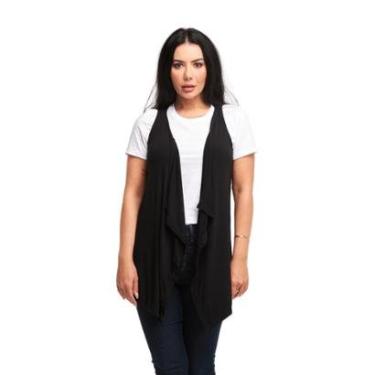Imagem de Colete Feminino Max Cardigan Regata Kimono Com Bico-Feminino