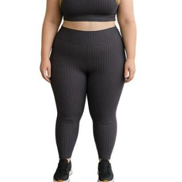Imagem de Calça Legging Fitness Cintura Alta Cirrê 3D Plus Size Feminino Laura-Feminino