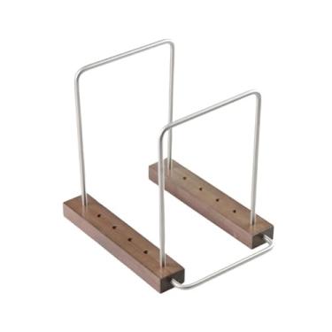 Imagem de Suporte para armazenamento de CDs Suporte metálico para discos de vinil com capacidade para até 20 LPs, ideal para decoração mesa escritório