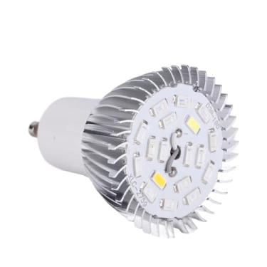 Imagem de HURRISE Lâmpada LED de Crescimento de 18 W, Luz de Planta de Espectro Total Com 18 LEDs 11Red 4Blue 1Warm White 1White 1IR, E27 E14 GU10 Soquete para Plantas de Interior Hidropônico (GU10)