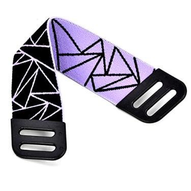 Imagem de G733 G335 G535 Capa de faixa de cabeça de tecido de malha de malha, instalação faça você mesmo, sem necessidade de ferramentas, compatível com fones de ouvido Logitech G733 G335 G535 (preto/roxo (B))