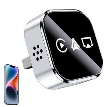 Imagem de Adaptador para Espelhamento de Ecrã do Telemóvel no | Reprodutor De Com Fio Para Sem Fio | Adaptador De TV Para Automóvel De Para Sem,Para Ligação de Veículo Emparelhar Ver Filmes