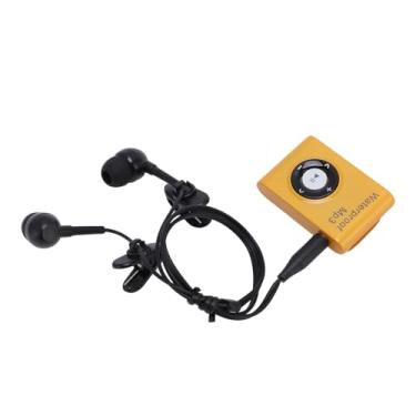 Imagem de Sonew Leitor de Mp3 de Natação Com Memória de 8 GB Perfeito para Mergulho, Surf, Corrida, Reprodutor de Música Subaquático Com Fone de Ouvido para Esportes Ao Ar Livre (Laranja)