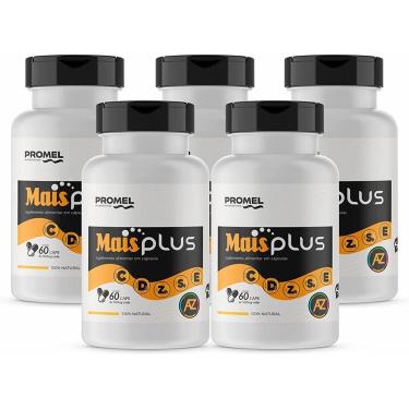 Imagem de Kit Com 5 Mais Plus A a Z 60 Capsulas de de 500mg Promel-Unissex